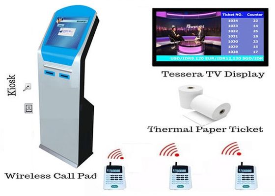ワイヤレスキューシステム 双 80mm 熱プリンター チケットキオスク
