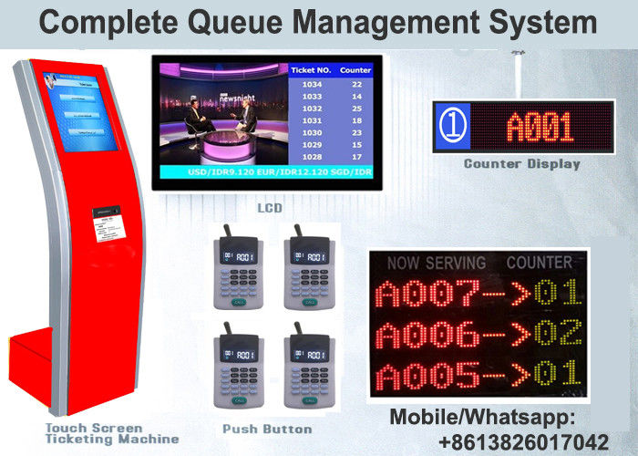 自動切符ディスペンサー理性的な複数のサービス電子銀行列システム