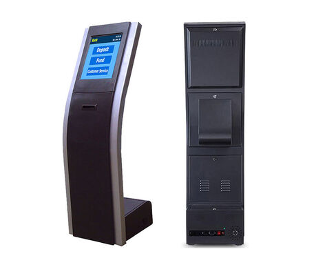 各種のビジネス環境における自動的なキューソリューションのためのタッチスクリーンと統合された熱プリンタ付きのキューチケットキオスク